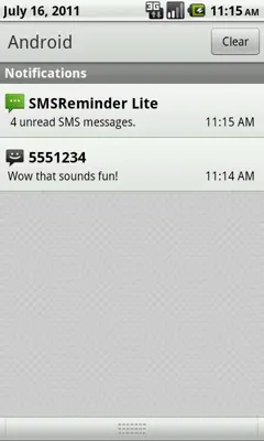 SMSReminder Lite android App screenshot 0